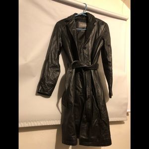 EUC Leather coat